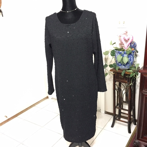 Jennifer Lopez Dresses & Skirts - Jennifer Lopez Black Shimmer Dress (size XL)